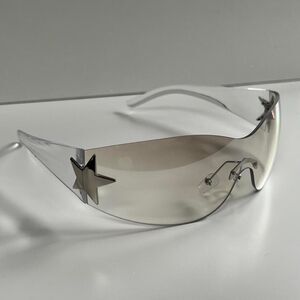 Unbranded Men's White and Silver Sunglasses